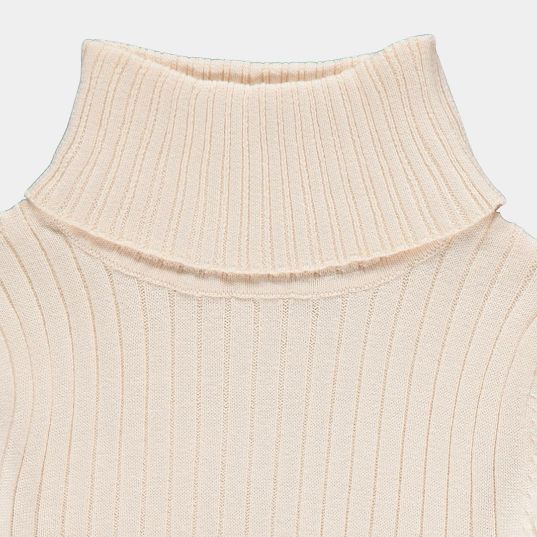 Girls Rib Knit Roll Neck Top from You Know Who's