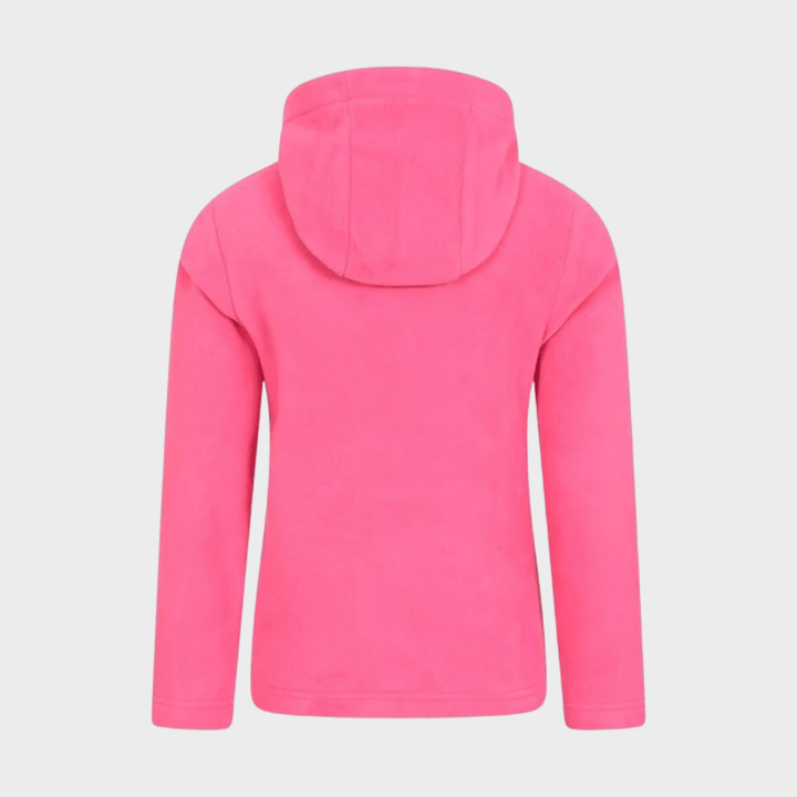 Girls Rosa Plain Hooded Half Zip Fleece from You Know Who's