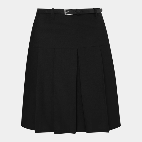 Girls Senior Pleated School Skirt With Belt from You Know Who's