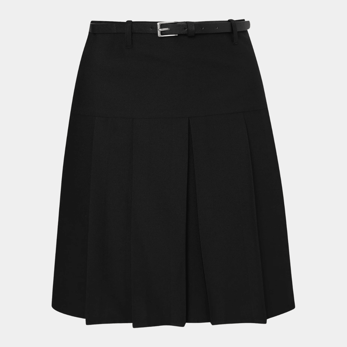 Girls Senior Pleated School Skirt With Belt from You Know Who's