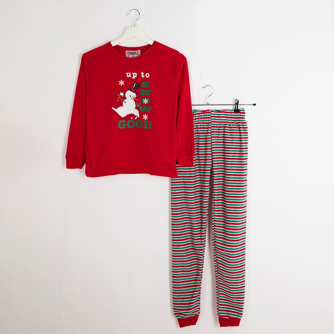 Girls Snowman Matching Christmas Pyjamas from You Know Who's