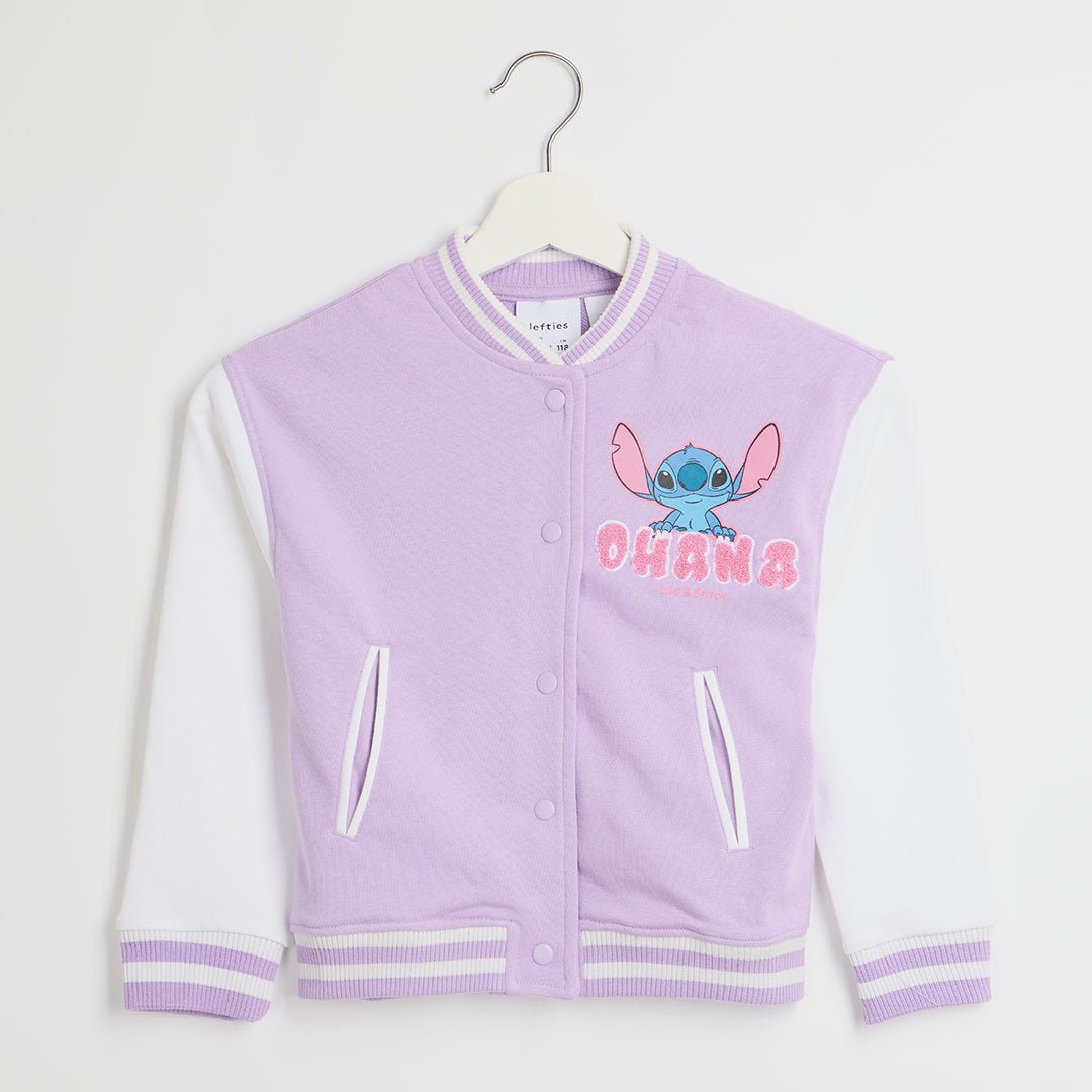 Girls Stitch Baseball Jacket from You Know Who's
