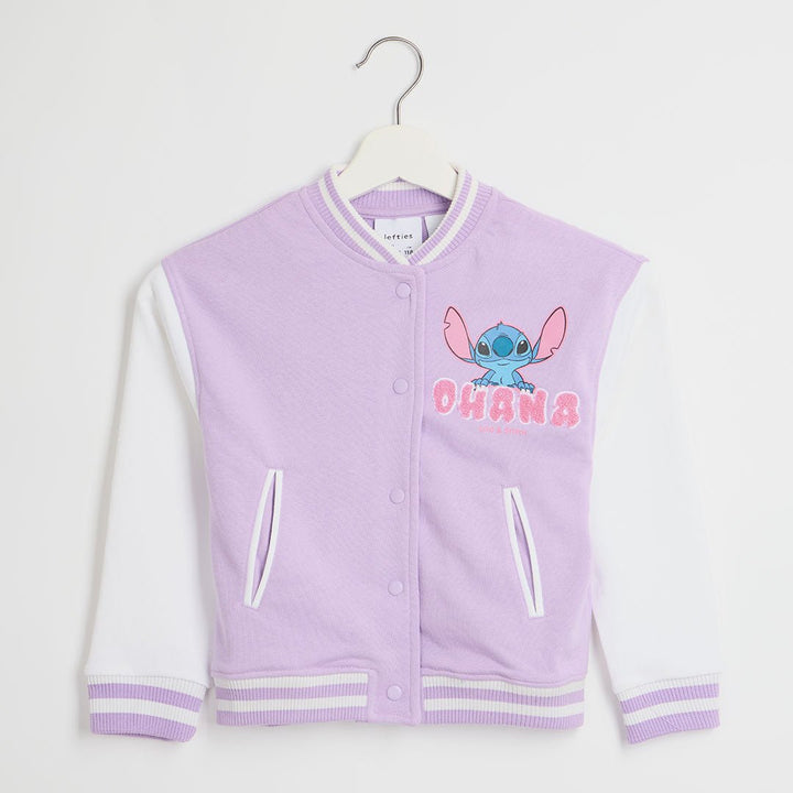 Girls Stitch Baseball Jacket from You Know Who's