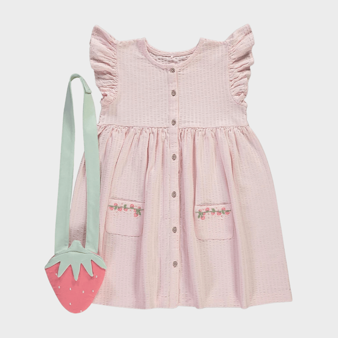 Girls Strawberry Dress With Bag from You Know Who's