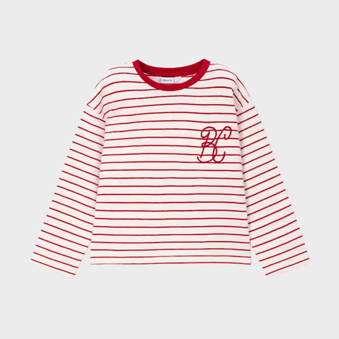 Girls Striped Top (2Y - 10Y) KITO2634 from You Know Who's