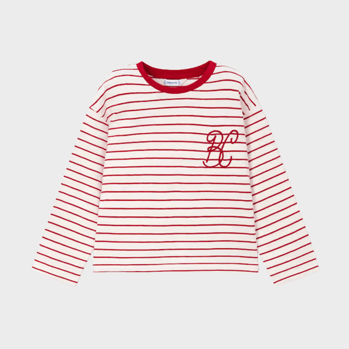 Girls Striped Top (2Y - 10Y) KITO2634 from You Know Who's