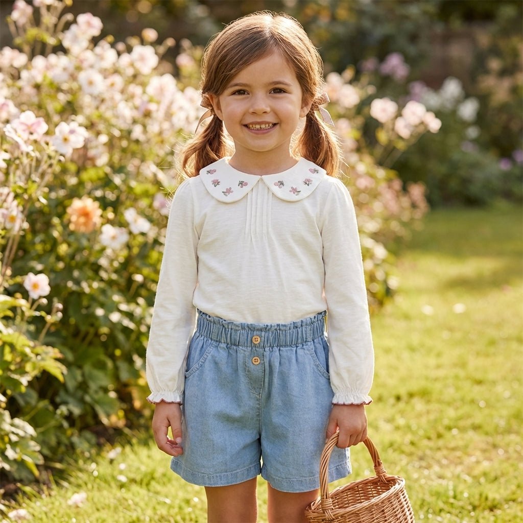 Girls Tencil Denim Short from You Know Who's