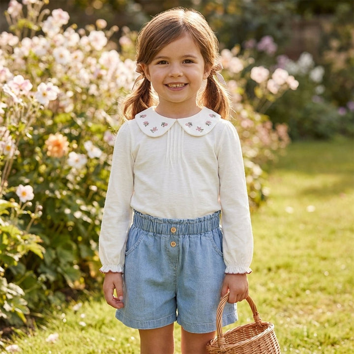 Girls Tencil Denim Short from You Know Who's