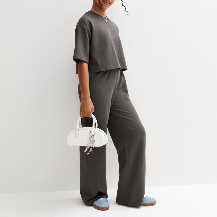 Girls Washed Wide Leg Joggers (10 - 15Y) from You Know Who's