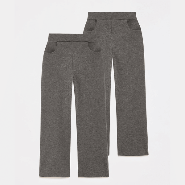 Girls Wide Leg 2pk School Trouser from You Know Who's