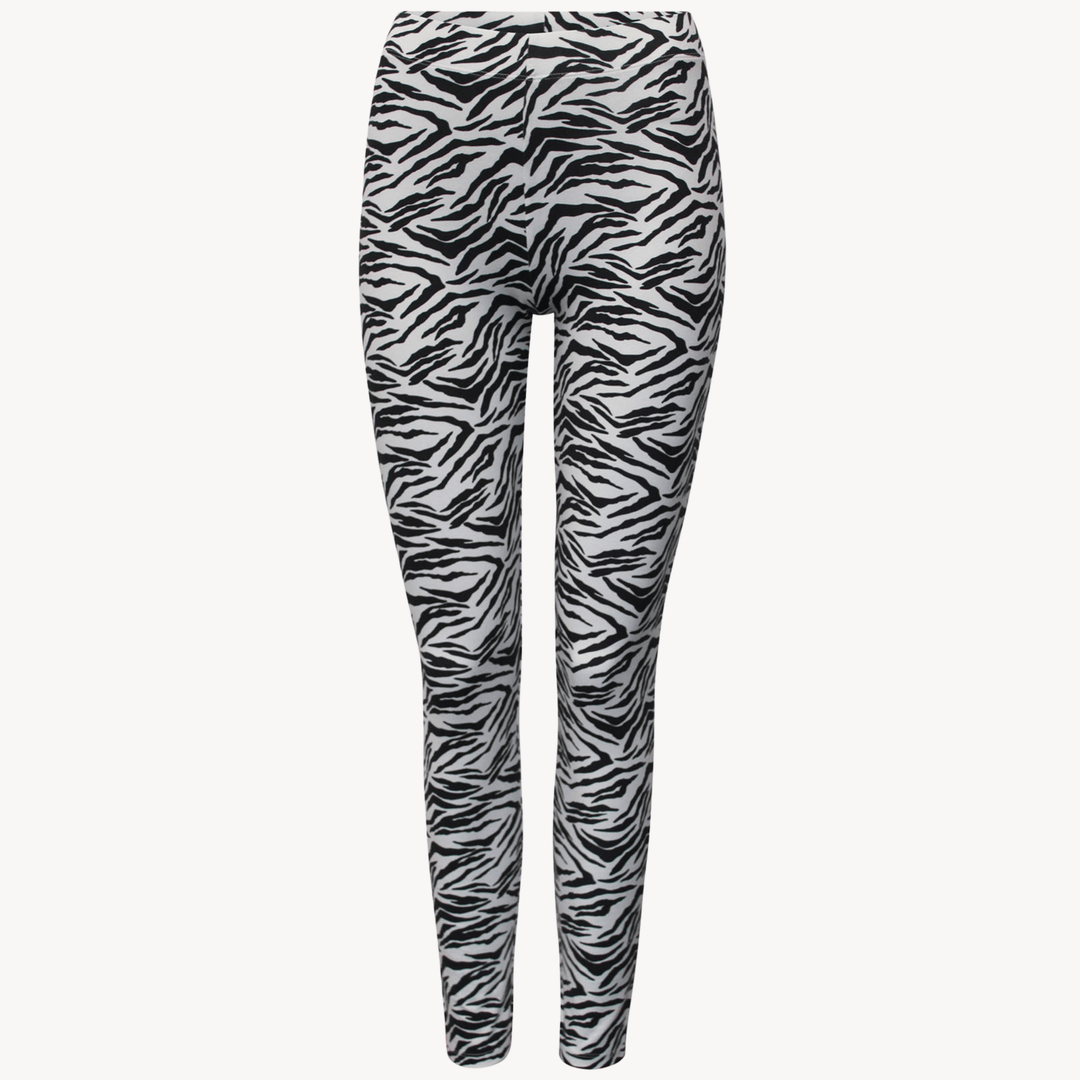 Girls Zebra Monochrome Leggings (6 - 10Y) from You Know Who's