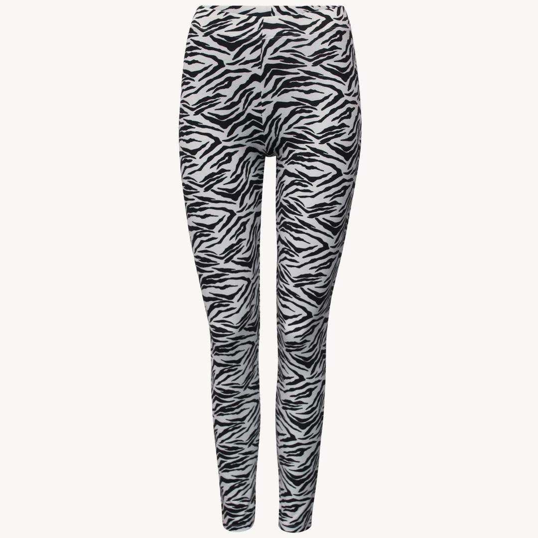 Girls Zebra Monochrome Leggings (6 - 10Y) from You Know Who's