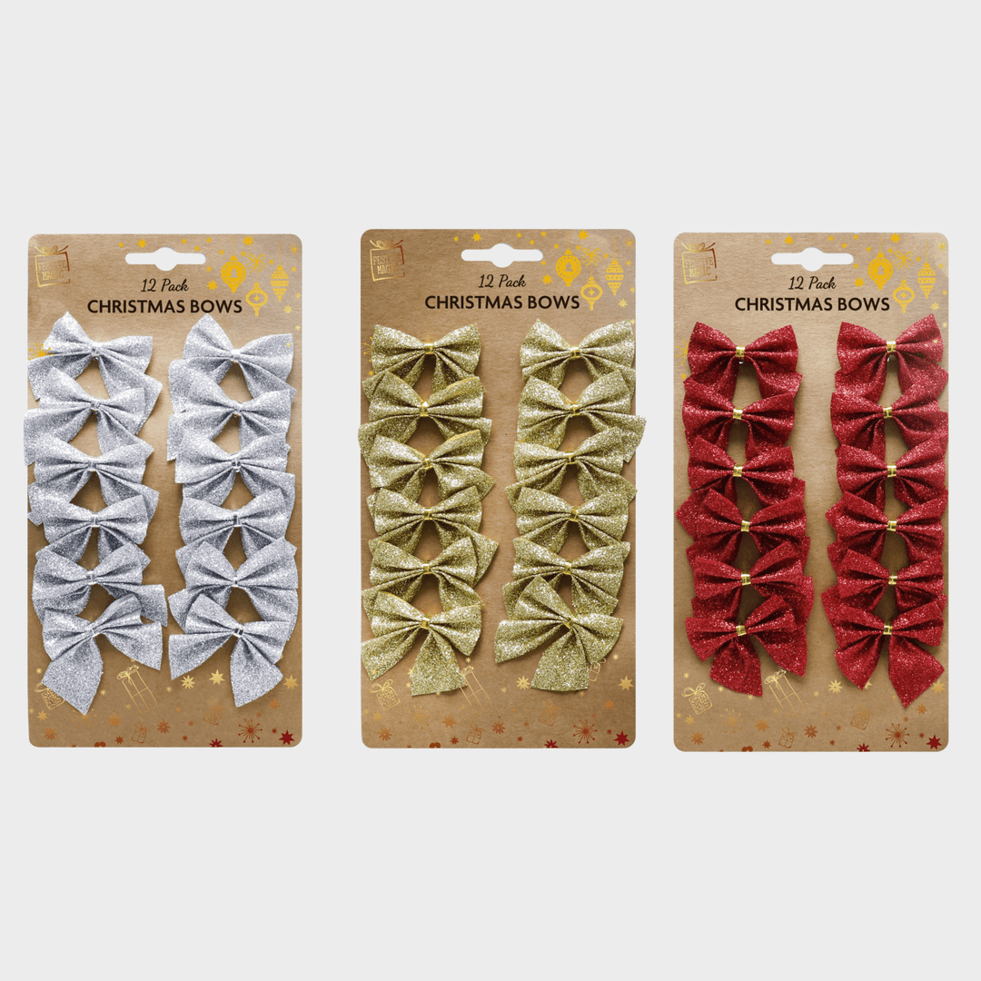 Glitter bows 12pc 5cm from You Know Who's
