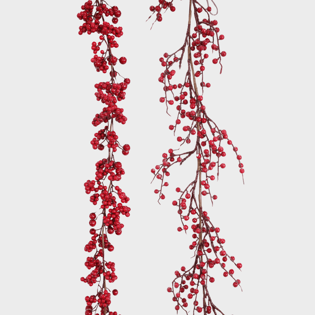 Glossy berry garland 150cm asst from You Know Who's