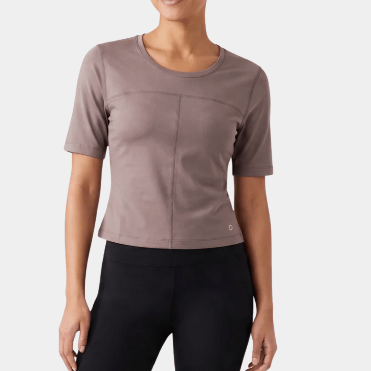 GM Taupe Fitted Gym Top from You Know Who's