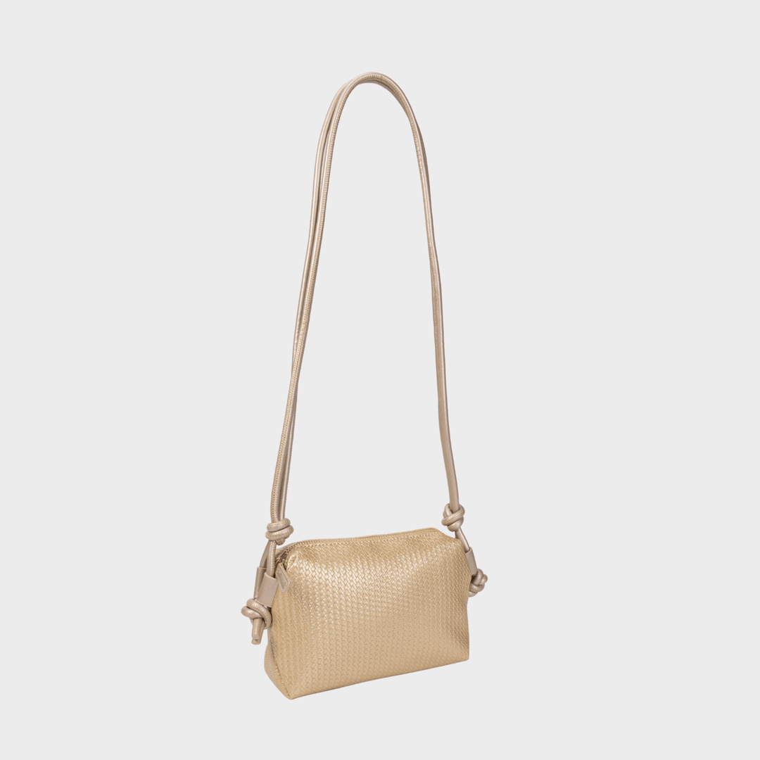 Gold Woven Crossbody Bag from You Know Who's