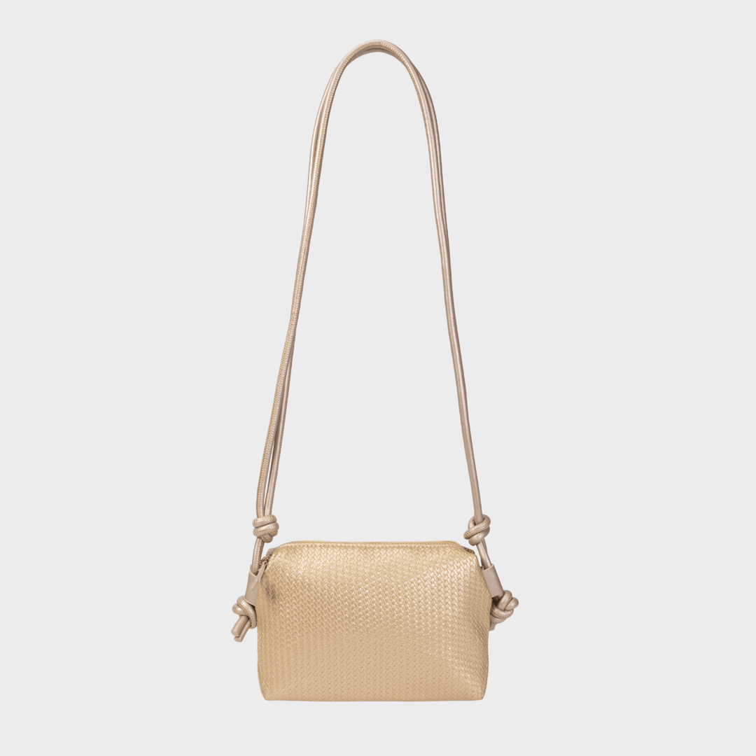 Gold Woven Crossbody Bag from You Know Who's