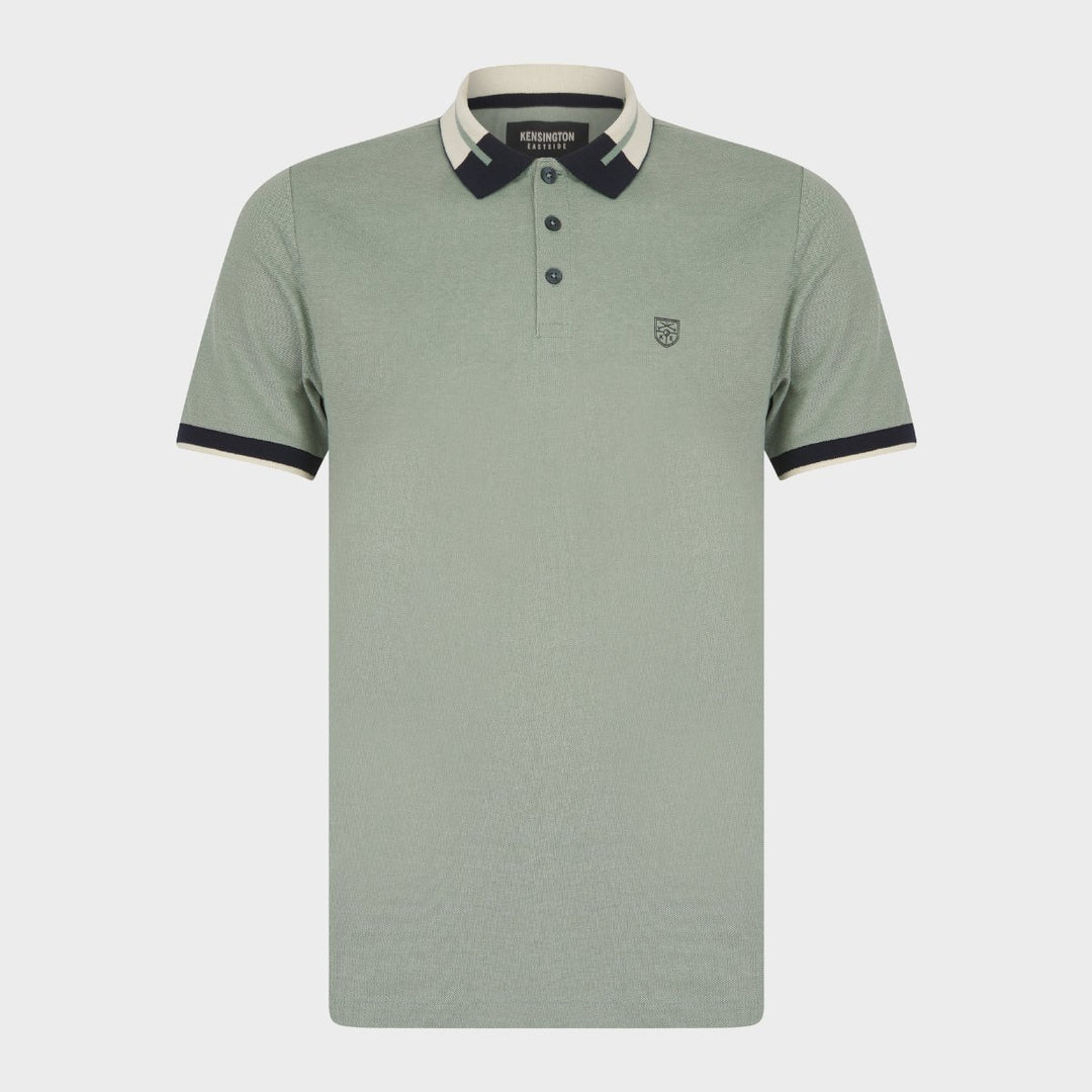 Green Contrast Collar Polo from You Know Who's
