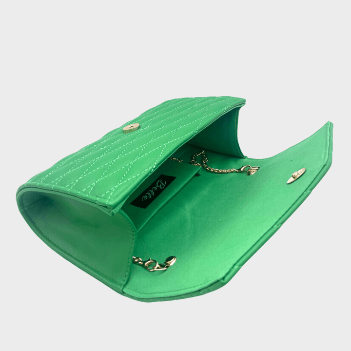 Green Diamond Quilted Clutch Bag from You Know Who's
