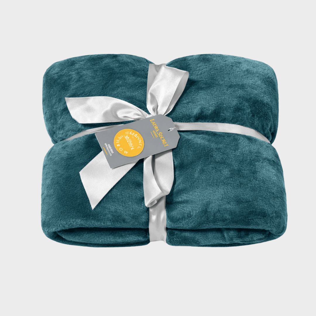 Green Flannel Sherpa Throw 150X200CM from You Know Who's