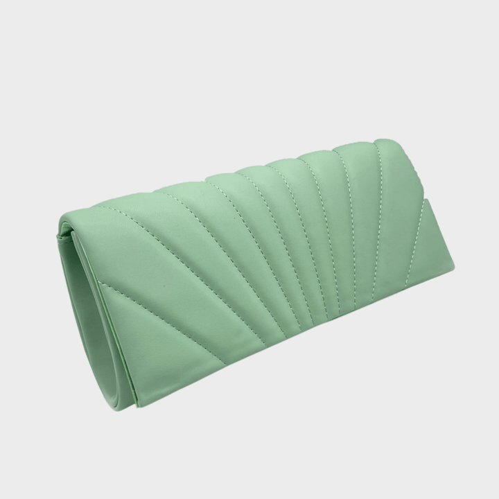 Green Long Shell Clutch Bag from You Know Who's