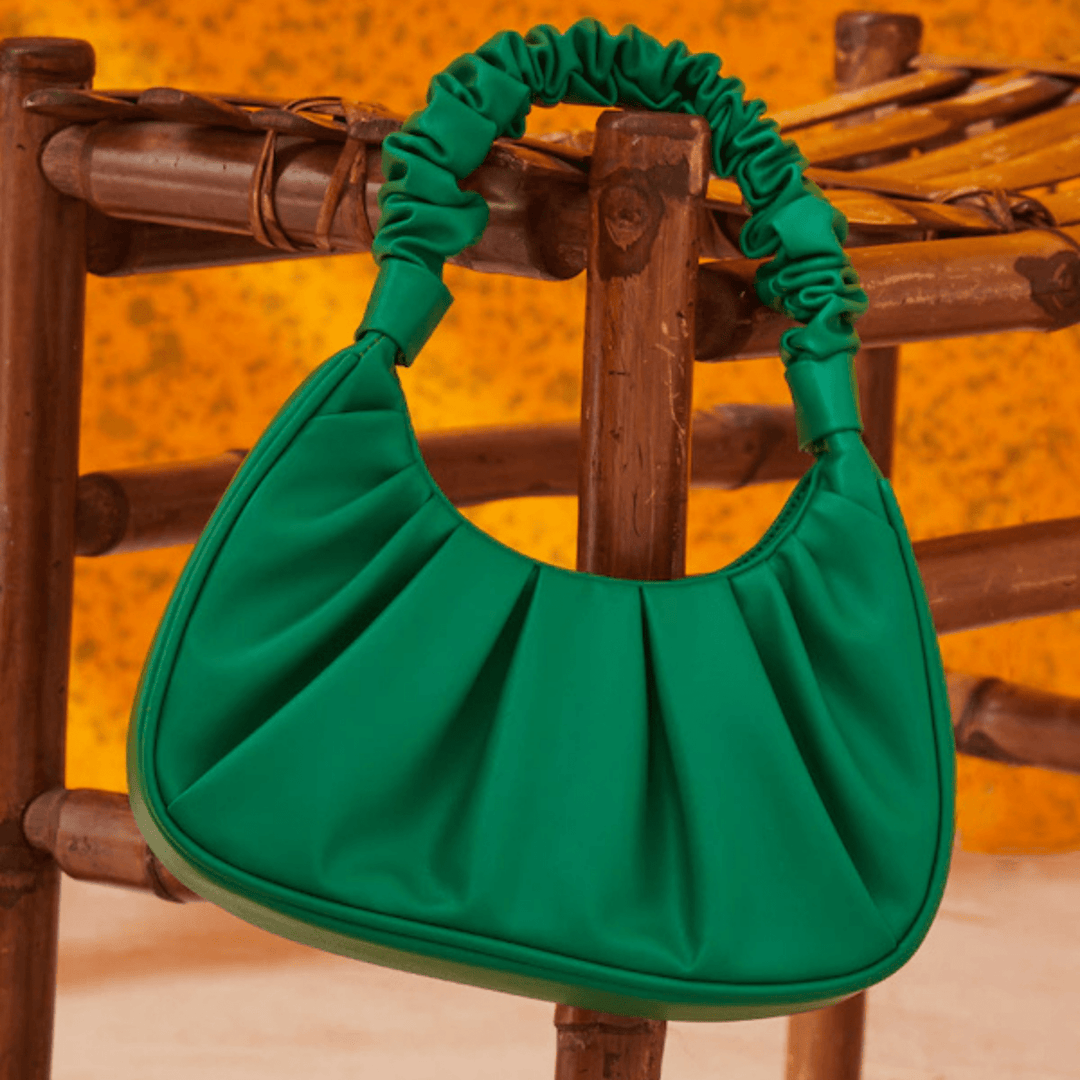 Green Mini Rouched Bag from You Know Who's