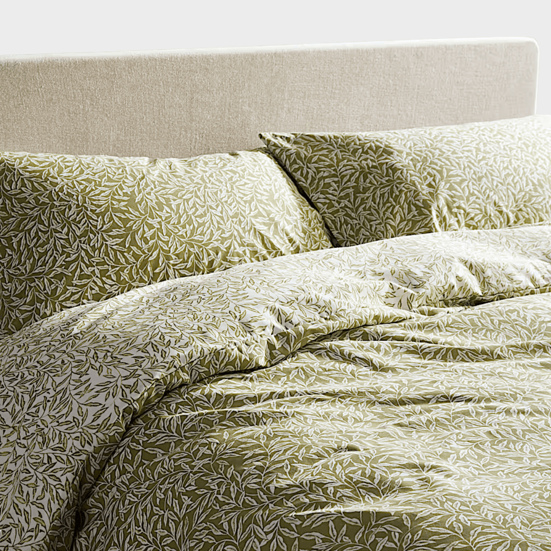 Green Reversible Leaf Duvet Set from You Know Who's