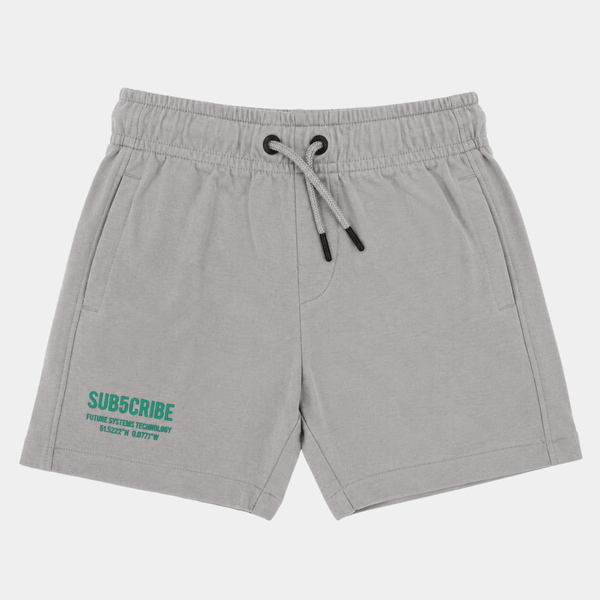 Green Subscribe Printed Jersey Shorts from You Know Who's