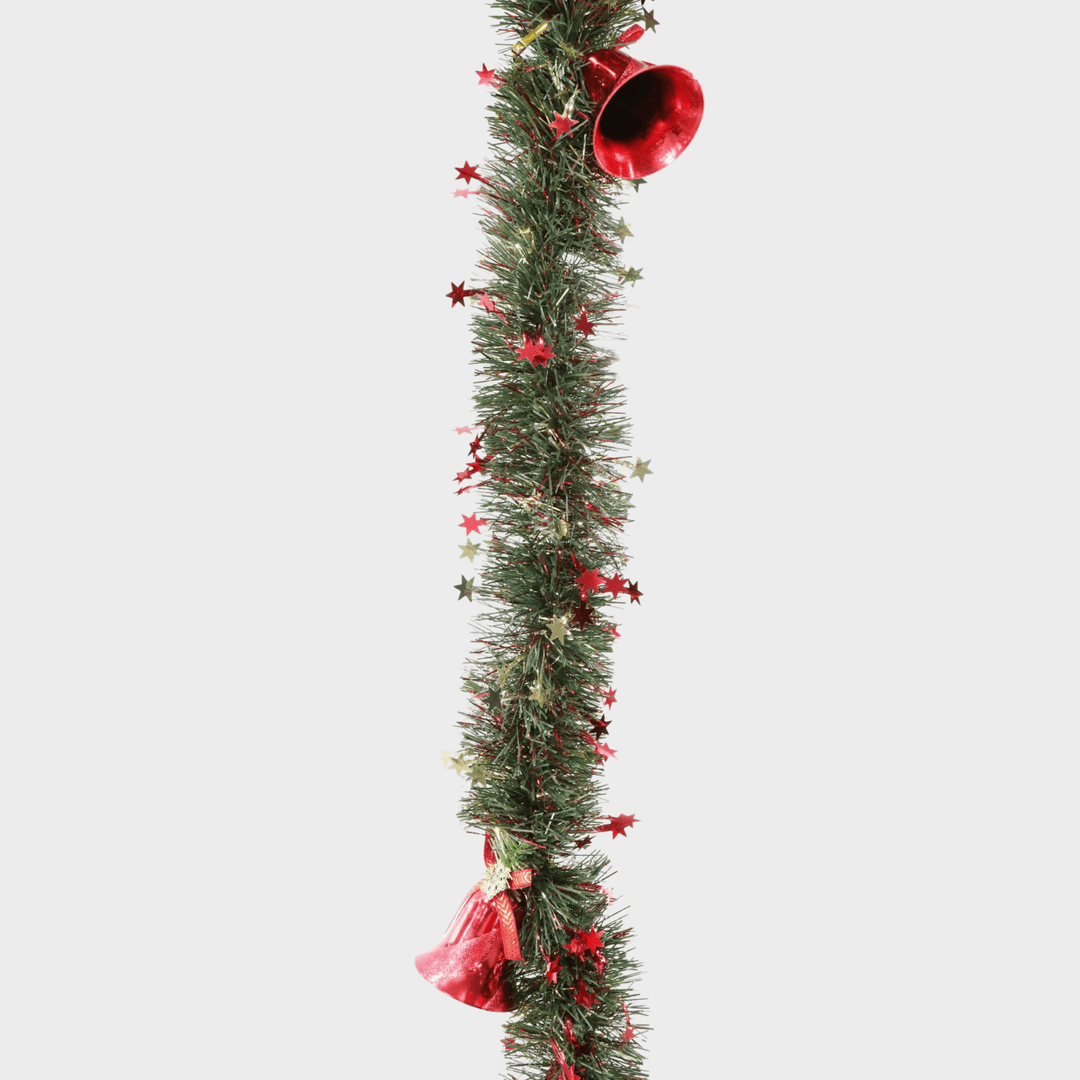 Green tinsel 2m with bells from You Know Who's