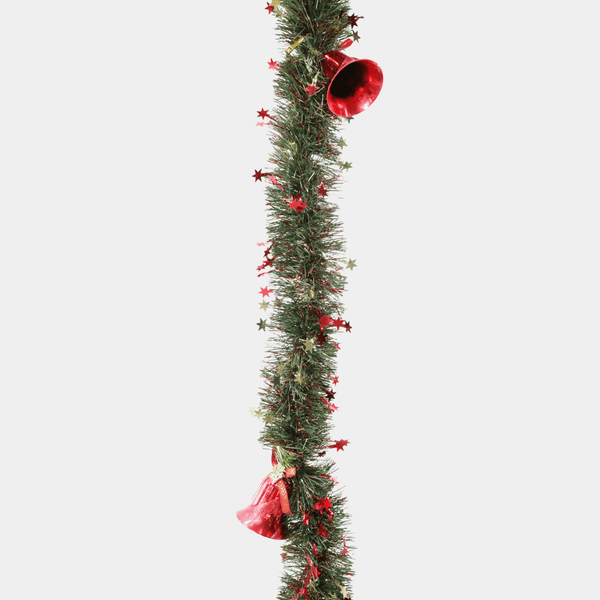 Green tinsel 2m with bells from You Know Who's