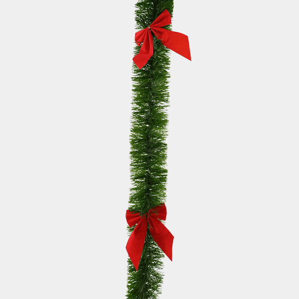 GREEN TINSEL RED BOWS 2m from You Know Who's