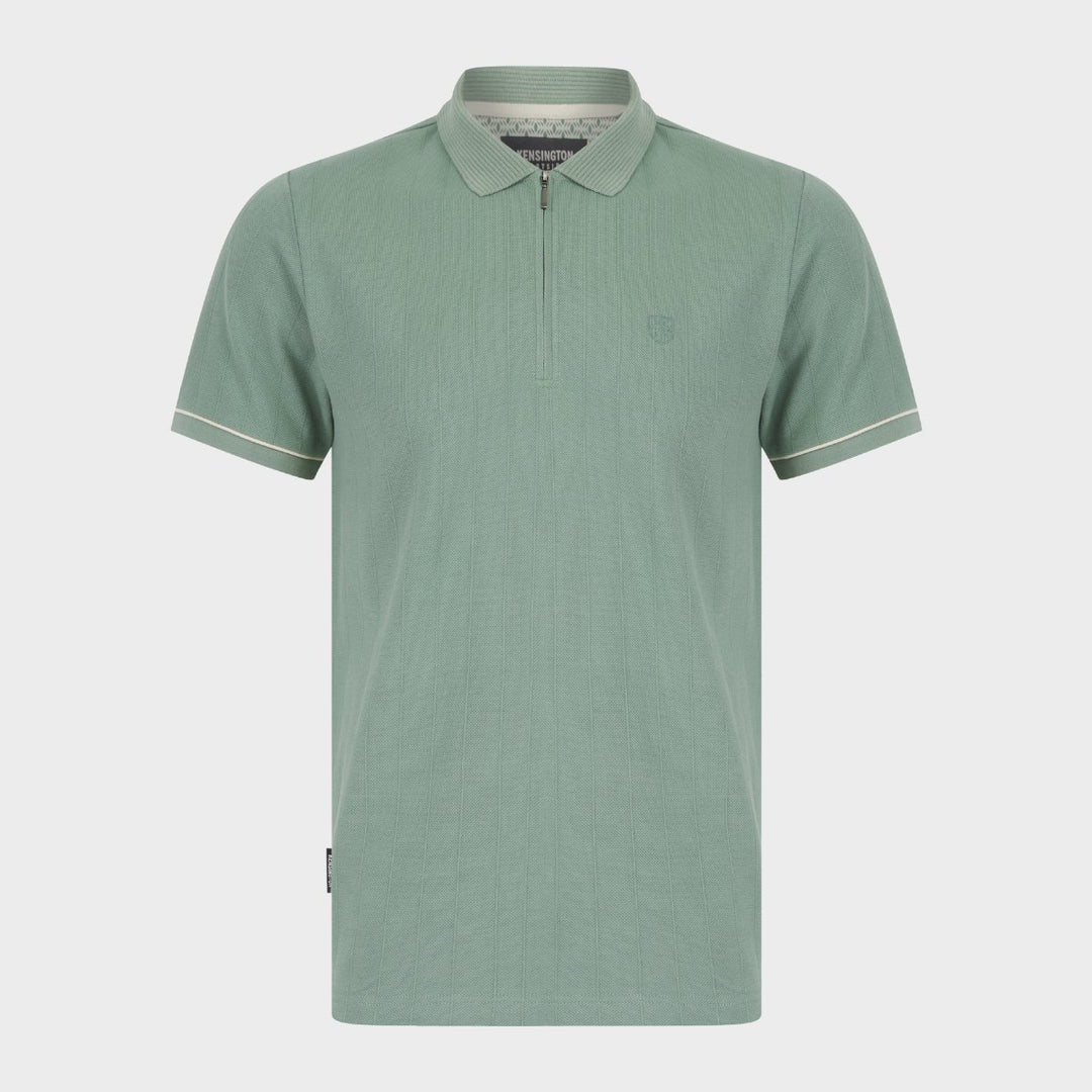 Green Zip Neck Polo from You Know Who's