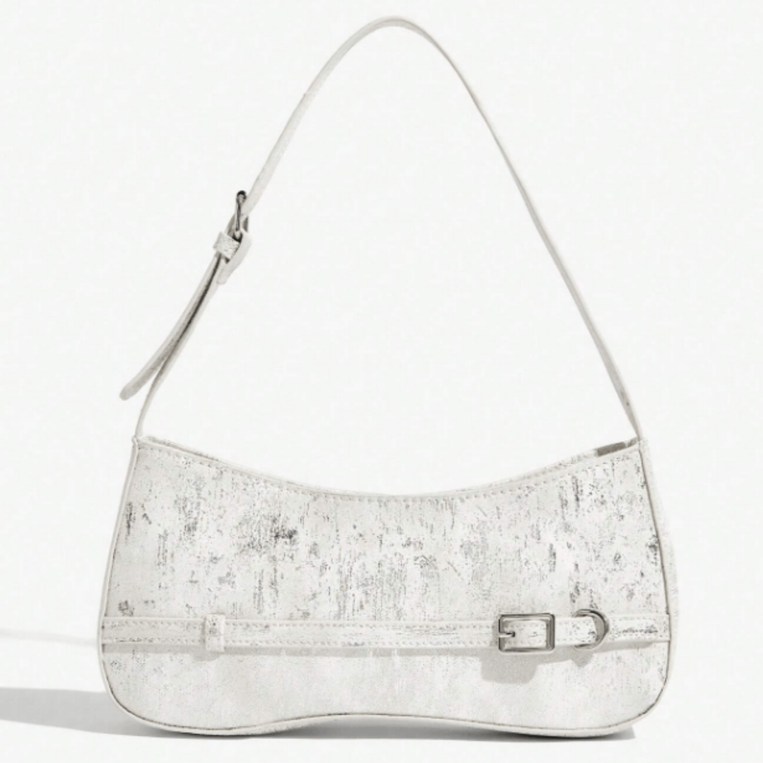 Grey Buckle Shoulder Bag from You Know Who's