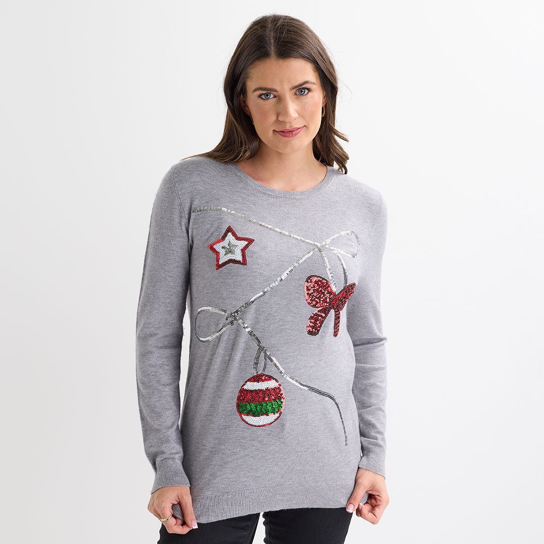 Grey Bunting Christmas Jumper from You Know Who's