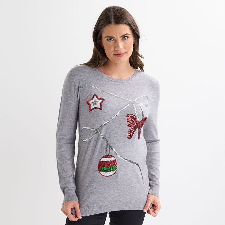 Grey Bunting Christmas Jumper from You Know Who's
