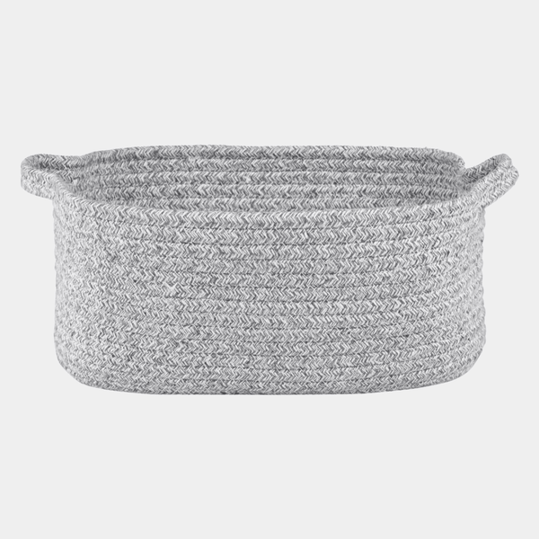 Grey Cotton Rope Basket 32 x 22cm from You Know Who's