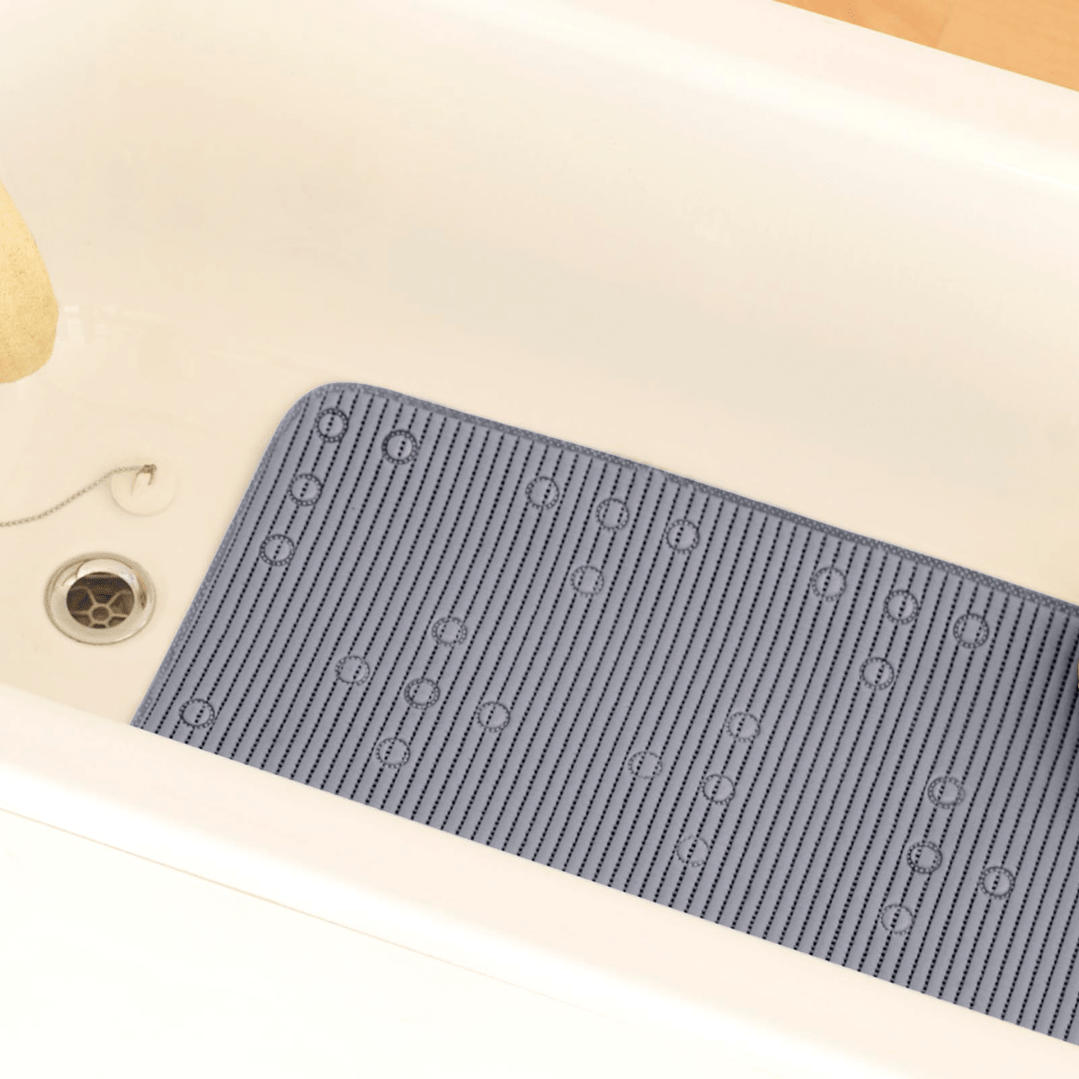 Grey Cushioned Bath Mat 41x91cm from You Know Who's