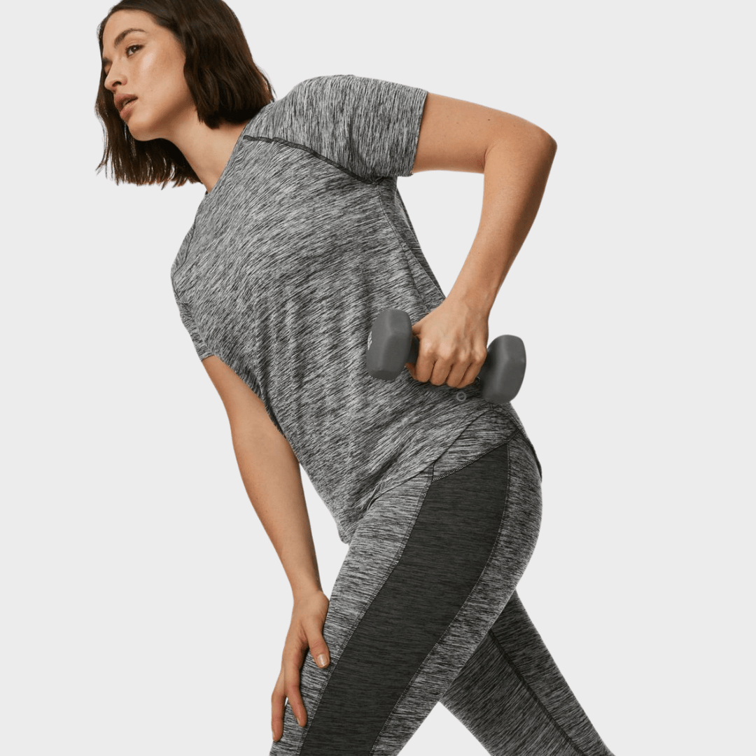 Grey Marl Crew Active T-shirt from You Know Who's
