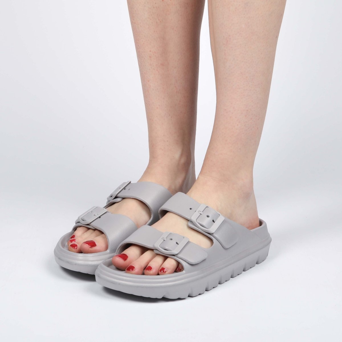 Grey Platform Sliders from You Know Who's