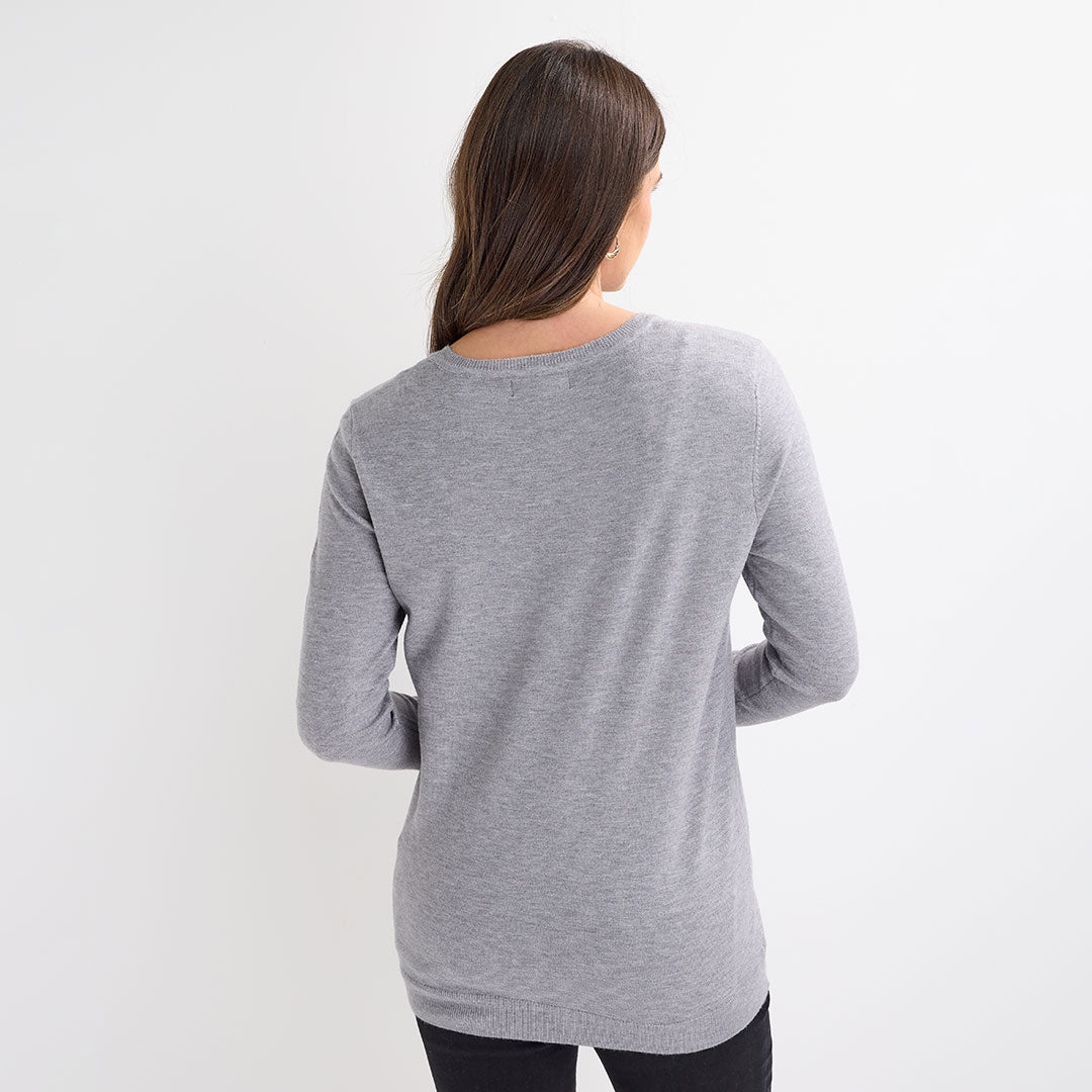 Grey Sparkle Christmas Jumper from You Know Who's