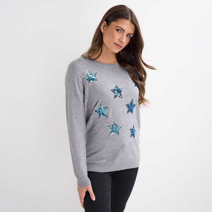 Grey Star Christmas Jumper from You Know Who's