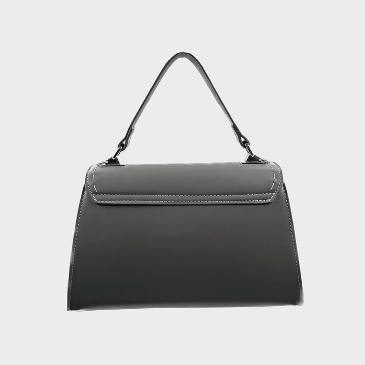 Grey Structured Flap Shoulder Bag from You Know Who's