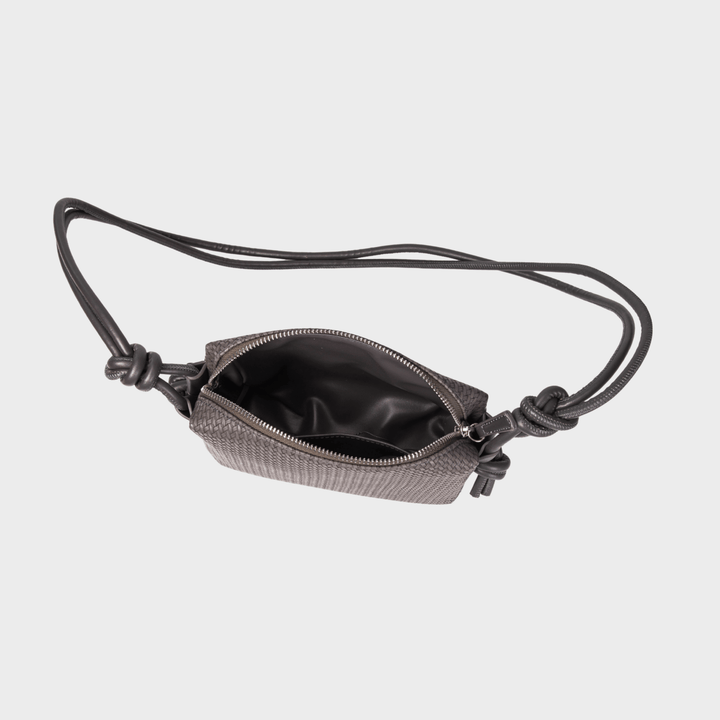 Grey Woven Crossbody Bag from You Know Who's