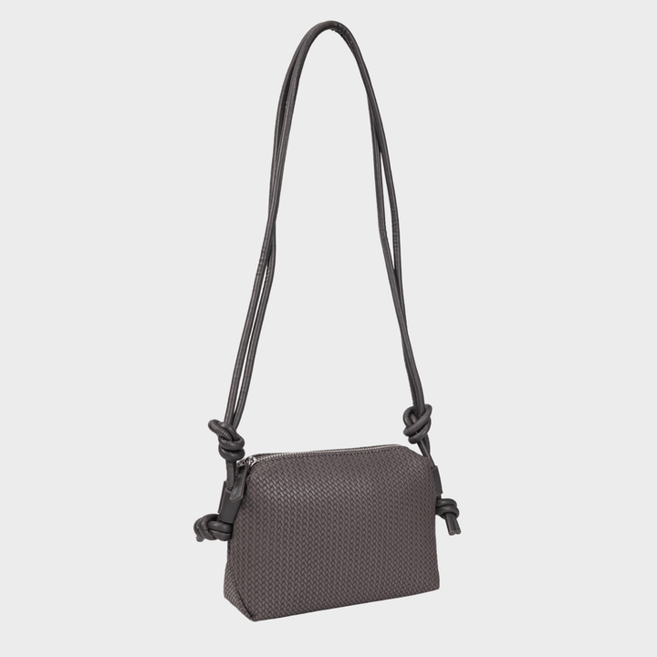 Grey Woven Crossbody Bag from You Know Who's