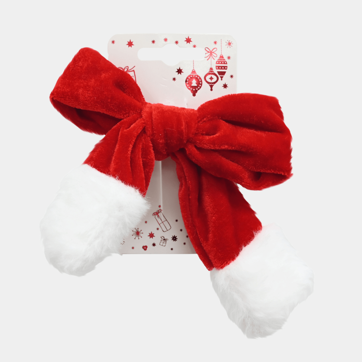 HAIR CLIP RED VELVET BOW from You Know Who's