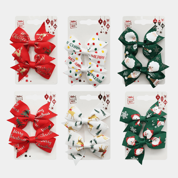 HAIR CLIP RIBBON BOWS 2pk 1 Pack from You Know Who's