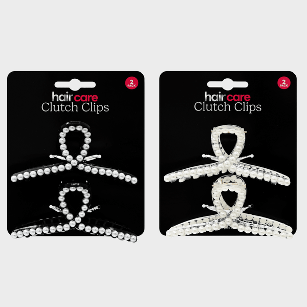 Hair Clutch Clip Pearl Look 2 Pack 2 Assorted from You Know Who's