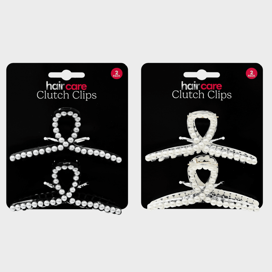 Hair Clutch Clip Pearl Look 2 Pack 2 Assorted from You Know Who's