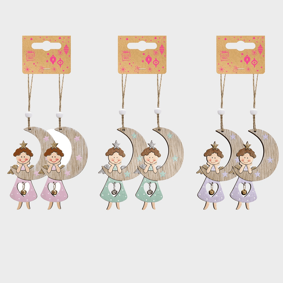 Hanging Angel With Moon 2pc from You Know Who's