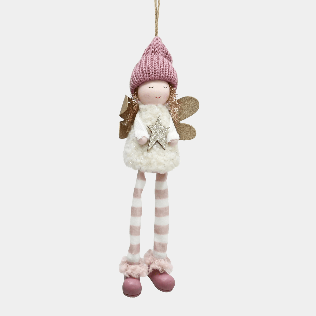 Hanging fairy woolly dangle legs from You Know Who's